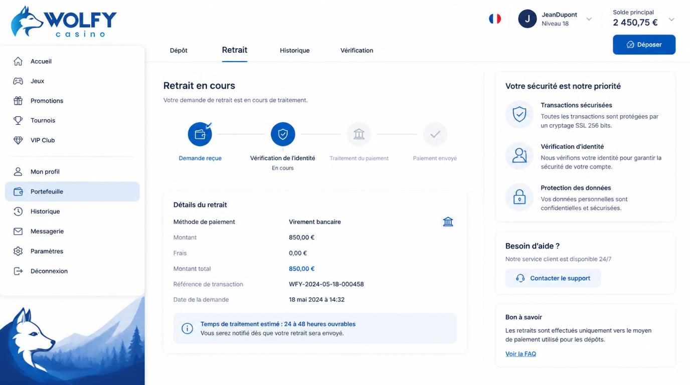 Interface montrant une carte de la France, icÎne ⏠et cadenas de sécurité visible